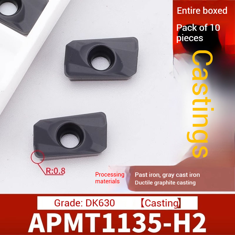 1026-CNC milling inserts APMT1135 carbide 1604 milling inserts fast feed R0.8 coated rough milling cutter grains Shandong Denso Pricision Tools Co.,Ltd.